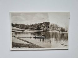Vykort Skövde, Sjön i Boulognerskogen 1941