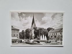 Vykort Skövde Hertig Johans torg.