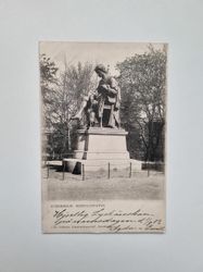 Vykort Stockholm. Scheelestatyn 1904