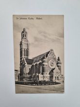 Vykort St Johannes Kyrka. Malmö 1913