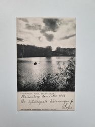 Vykort Stockholm- Haga, Brunnsviken 1902