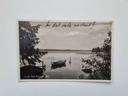 Vykort Sjömotiv Ryds Badanstalt, Ryd