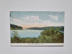 Vykort Rock River, Edgerton, Wis