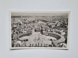 Vykort Italien Rom. Petersplatsen