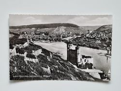 Vykort Ruine Ehrenfels, Mäuseturm u. Bingen. Tyskland