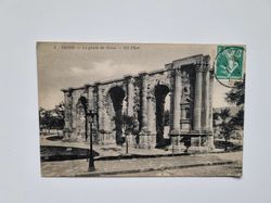 Vykort Frankrike. Reims La porte de Mars