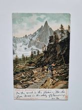 Vykort Route de Montanvert et l'Aiguille du Dru