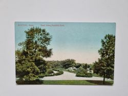 Vykort BOSTON, Mass. Road Scene, Franklin Park.