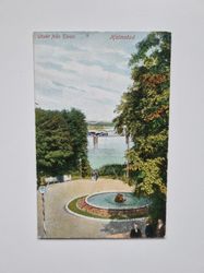 Vykort Utsikt från Tivoli. Halmstad.
