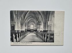 Vykort Interiör af Wexiö Domkyrka