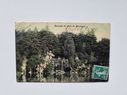 Vykort Paris. Cascade du Bois de Boulogne 1908