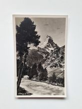 Vykort Schweiz. Partie an der visp 1930