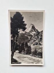 Vykort Schweiz. Partie an der visp 1930