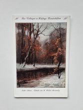Vykort Erster Schnee. Ölstudie von K. Müller - Kurzwelly