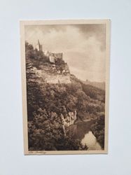 Vykort Tyskland. Die Rudelsburg