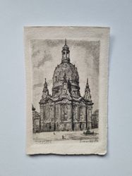 Vykort Tyskland. Dresden. Frauenkirche