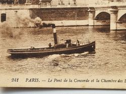 Vykort Frankrike. Paris. Pont de la Concorde