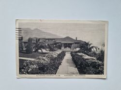 Vykort Pasadena California Altadena Country