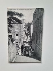 Vykort Church Street St.Georges Grenada B.W.I