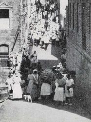 Vykort Church Street St.Georges Grenada B.W.I