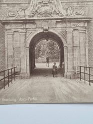 Vykort Danmark. Kronborg Vold-Portal