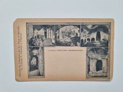 Vykort Roman catacombs by Pio Luzzietti