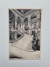 Vykort PARIS Opera. le grand Escalier