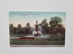 Vykort Fountain at Dauphin Street Entrance, Fairmount Park. Philadelphia, Pa.