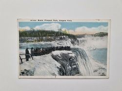 Vykort Winter Scene, Prospect Park, Niagara Falls 1921