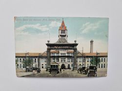 Vykort Union Depot and Welcome Arch, Denver, Colorado 1909