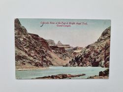 Vykort Colorado River at the Foot of Bright Angel Trail, Grand Canyon.