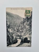 Vykort Davos-Filisur-Bahn. Brombergviadukt. Schweiz