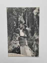 Vykort Sächs. Schweiz In den Schwedenlöchern.