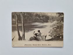 Vykort Midsummer, Concord River, Concord, Mass.