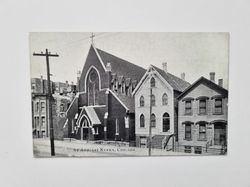 Vykort ST Ansgari Kyrka, Chicago