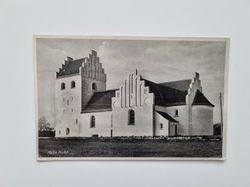 Vykort Holte Kirke. Danmark 1944