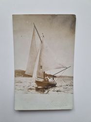 Vykort Segelbåt, Uddevalla