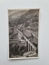 Vykort Furka-Oberalp-Bahn, Viadukt bei Grengiols