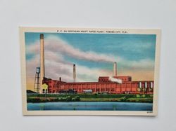 Vykort Southern Kraft Paper Plant Industrial Panama City FL