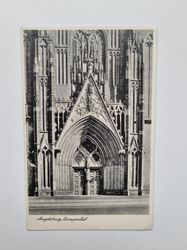 Vykort Magdeburg, Domportal