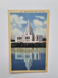 Vykort "Mormon" Temple, Idaho Falls, Idaho