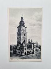 Vykort Polen, Kraków. Town Hall Tower
