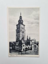 Vykort Polen, Kraków. Town Hall Tower