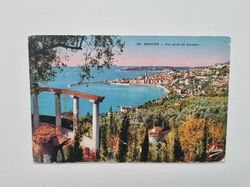 Vykort MENTON Vue prise de Garavan 1934