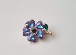 Brosch Lila Blomma