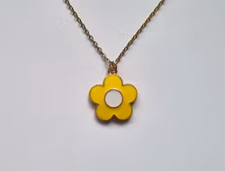 Halsband Blomma med gula blad