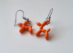 Örhängen ballonghund (orange)