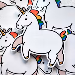 Enhörning - sticker