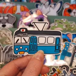 Spårvagn, sticker