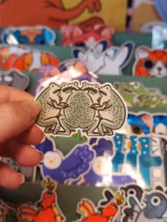 Grodor i ring - sticker